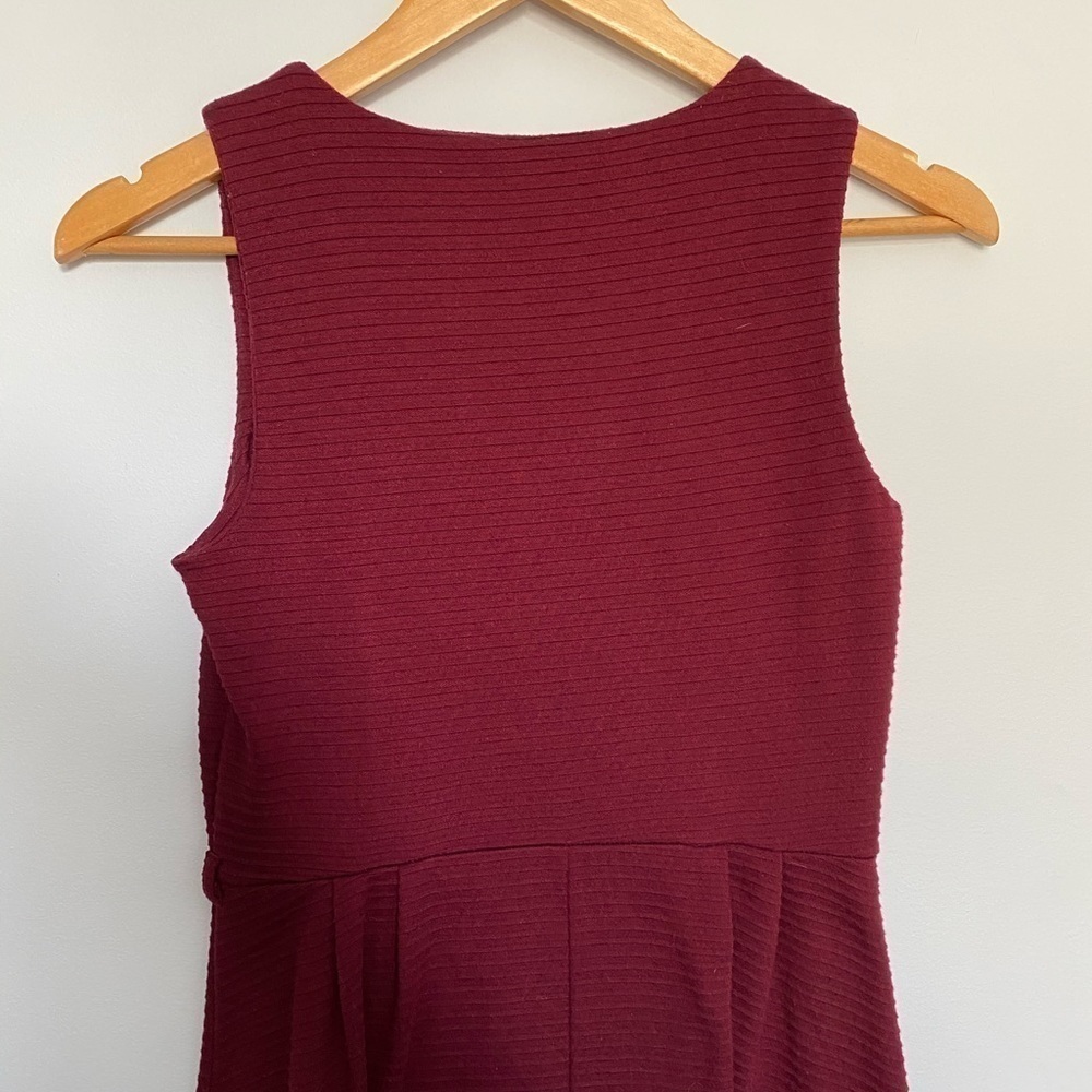 F21 Red Ribbed Dress - Picture 8 of 9